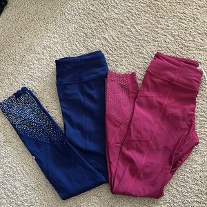 Two Pairs of Lululemon Tight Stuff Leggings